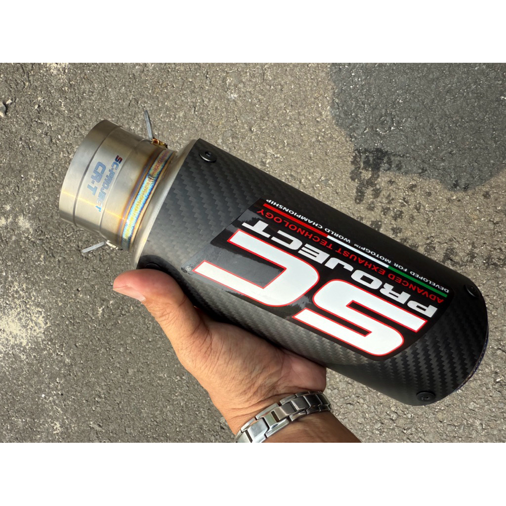 knalpot sc project titanium karbon