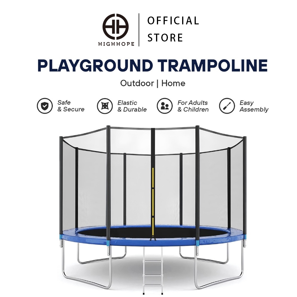 HIGHHOPE Trampoline Playground Outdoor Olahraga Anak Jaring Trampoline Anak-Anak