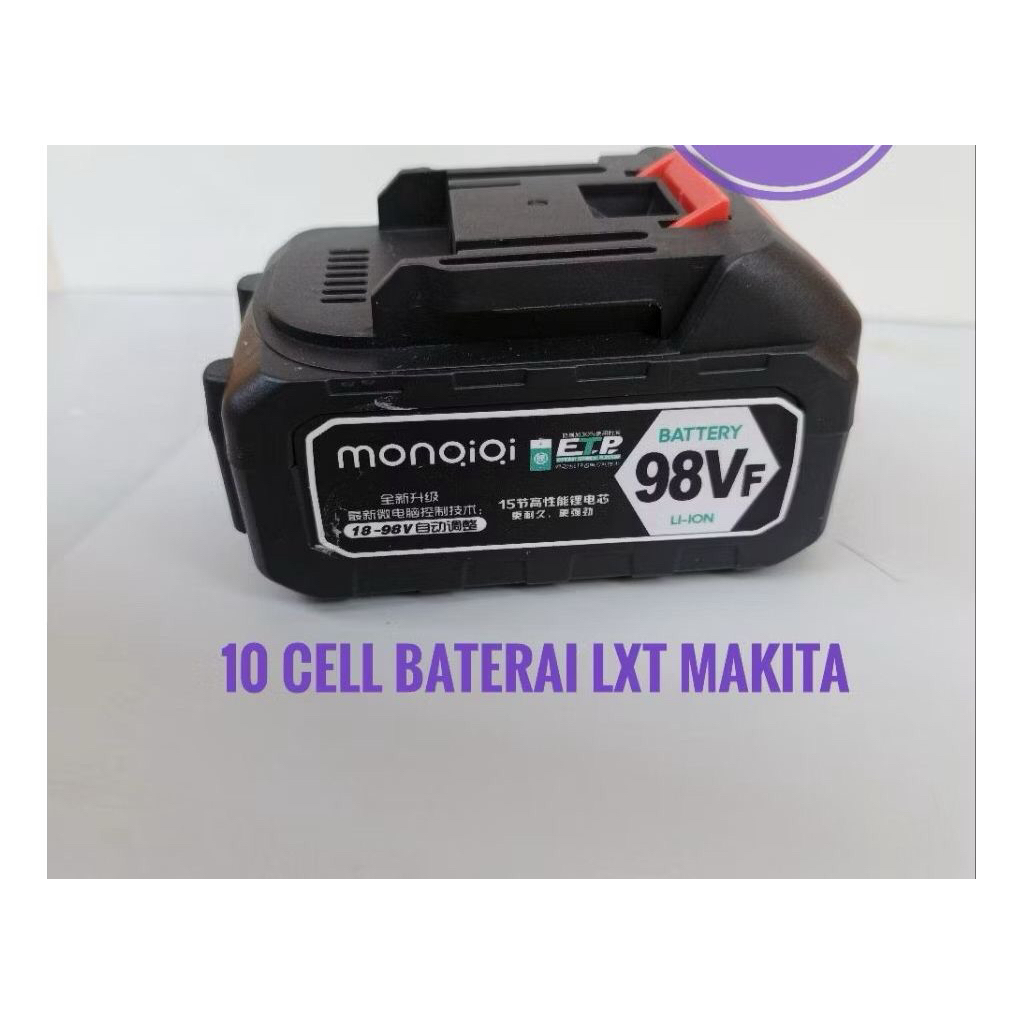 HYC Baterai impact 98VF Wrench bor cordless kamole 10cell Baterai Tebal