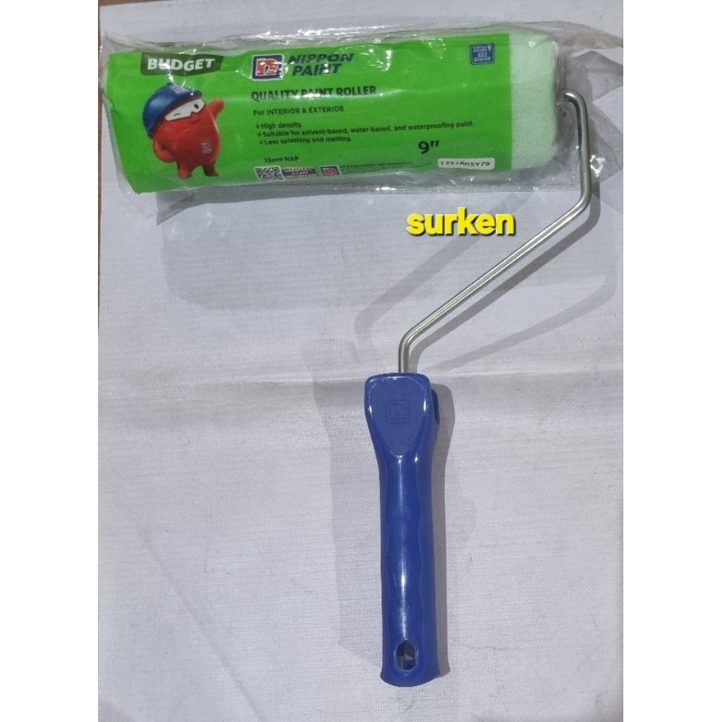 kuas rol cat tembok"Nippon Paint Budget 9 inch