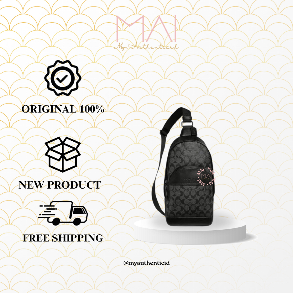 COC Men 39942 Houston Sling Pack Signature Black