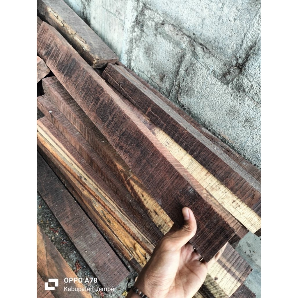 balok bahan kerajinan kayu galih asem super berkualitas