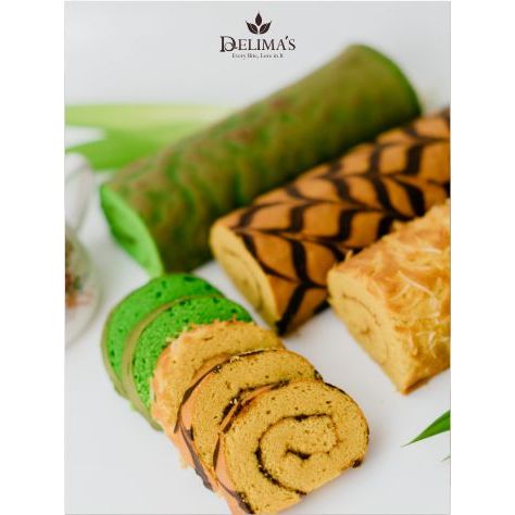 Bolu Gulung, Bolu Gulung Rasa Coklat, Bolu Gulung Rasa Pandan, Bolu Gulung Rasa Nanas