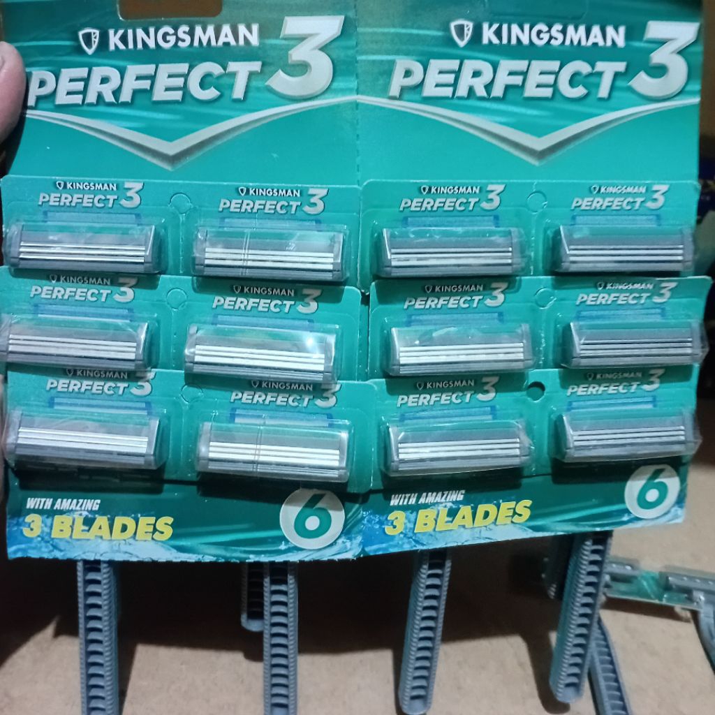 Pisau cukur kumis 3 mata pisau / alat cukur jenggot / cukuran / pisau cukur