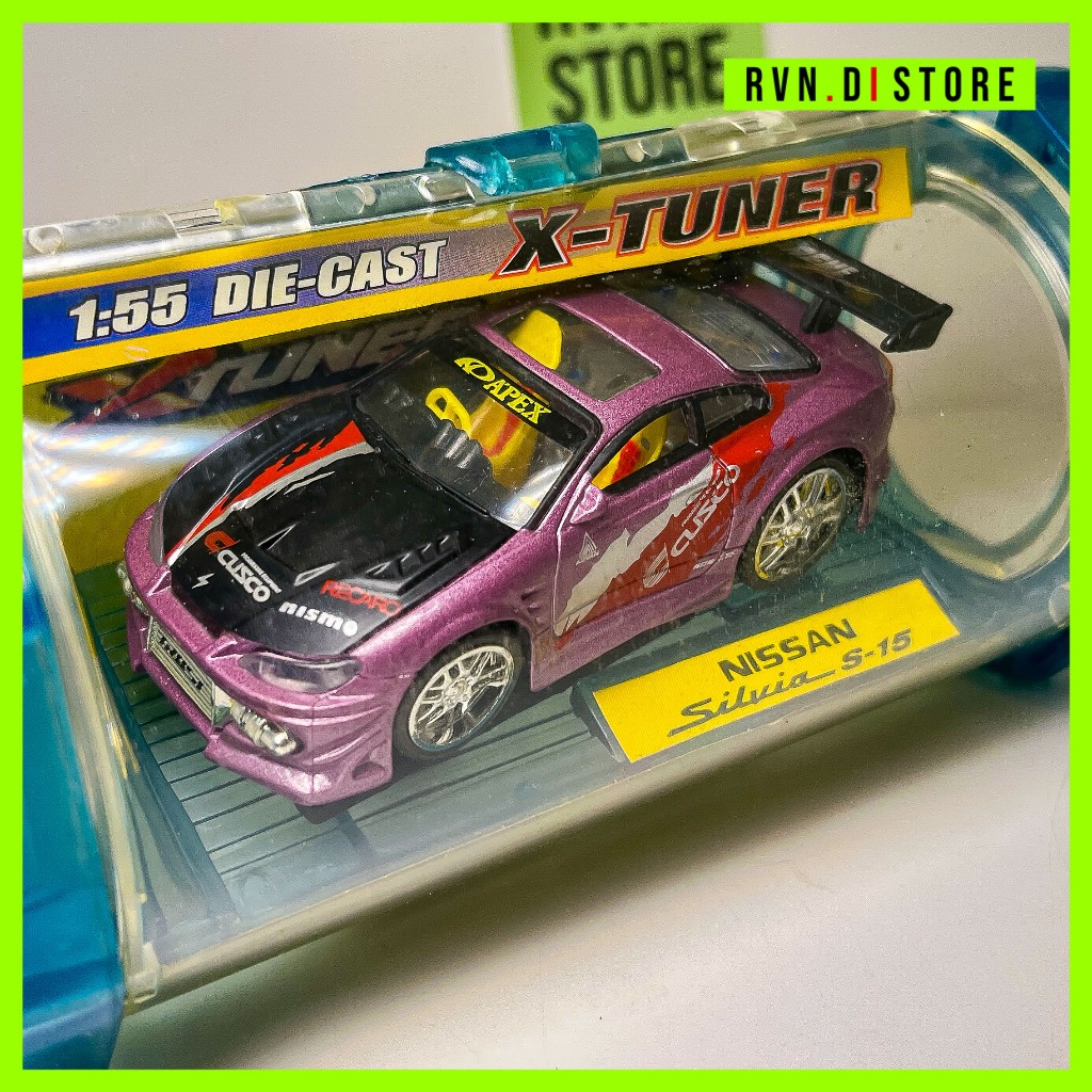 LANGKA  Nissan Silvia S15 skala 1/55 Diecast Kentoys X-Tuner
