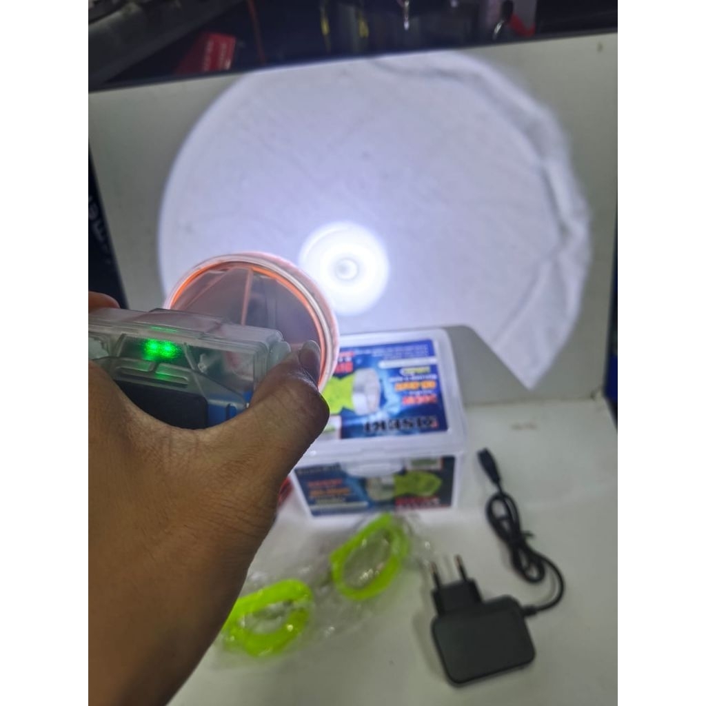 KISEKI CK-X22T Senter Kepala Menyelam 300Wat  Battery 5200mAh / Headlamp Diving Master Cahaya Putih 