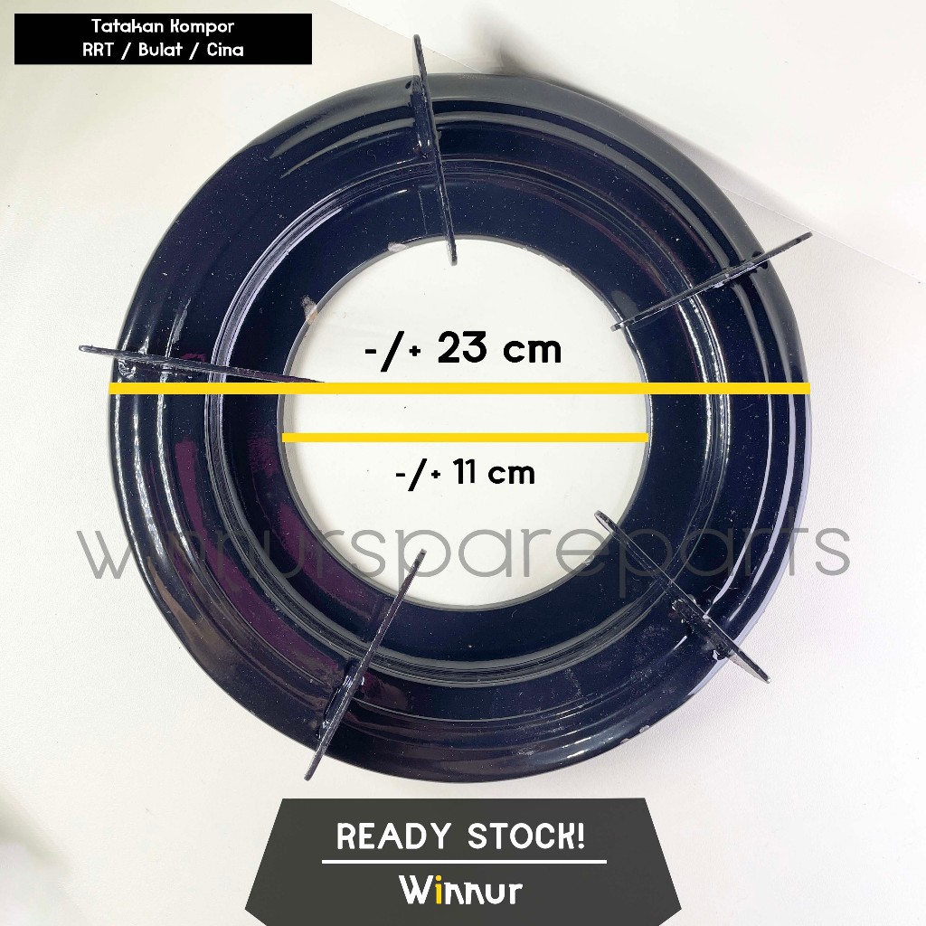 Tatakan Kompor Merk SANEX GMC Progas RRT Cina Bulat 23 cm