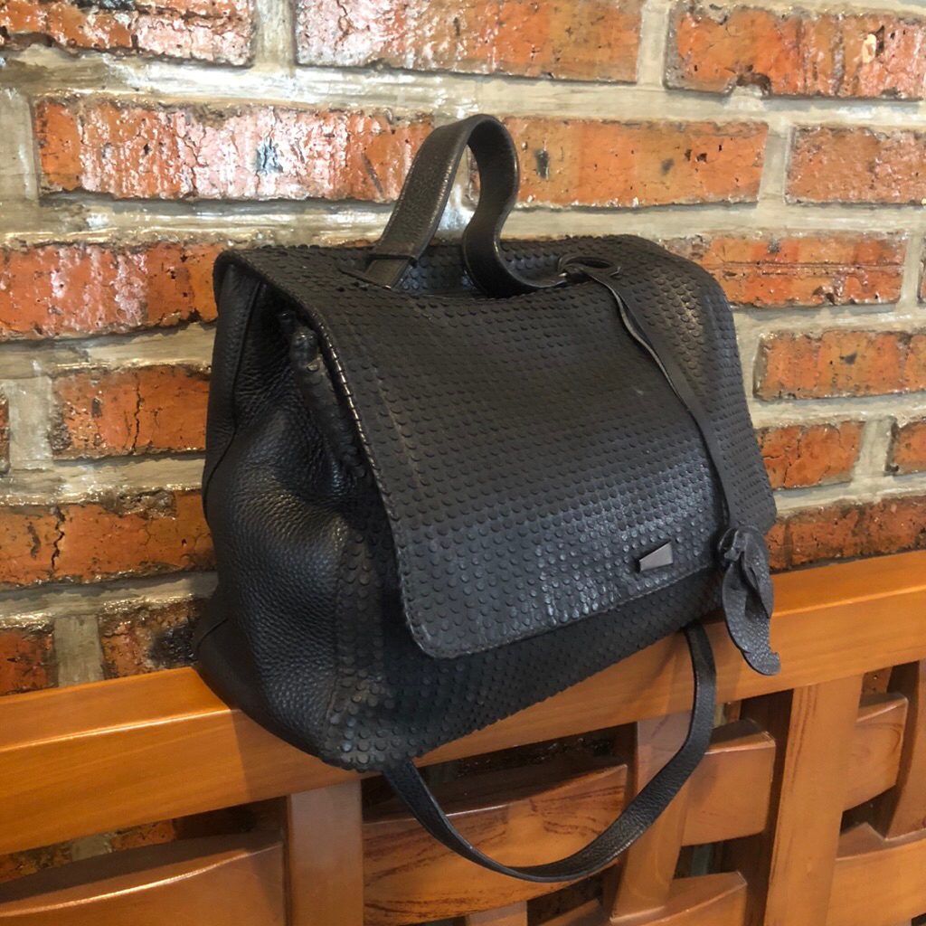 hand bag lengkap tali panjang rouge&lounge kulit asli Preloved