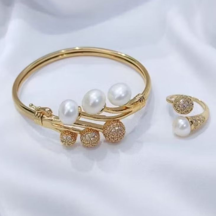 Set Gelang Cincin Mutiara Asli Lombok Bersertifikat | Fresh Water Pearl Bracelet | Fresh Water Pearl