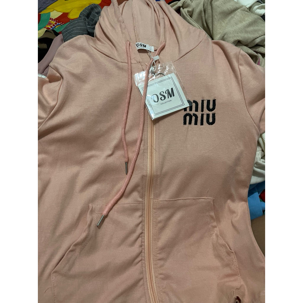 hoodie miu miu bkk peach