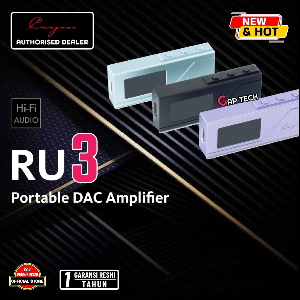 Cayin RU3 / RU3 / RU-3 Portable DAC and Headphone Amplifier with ESS ES9069Q DAC / DAC AMP Original