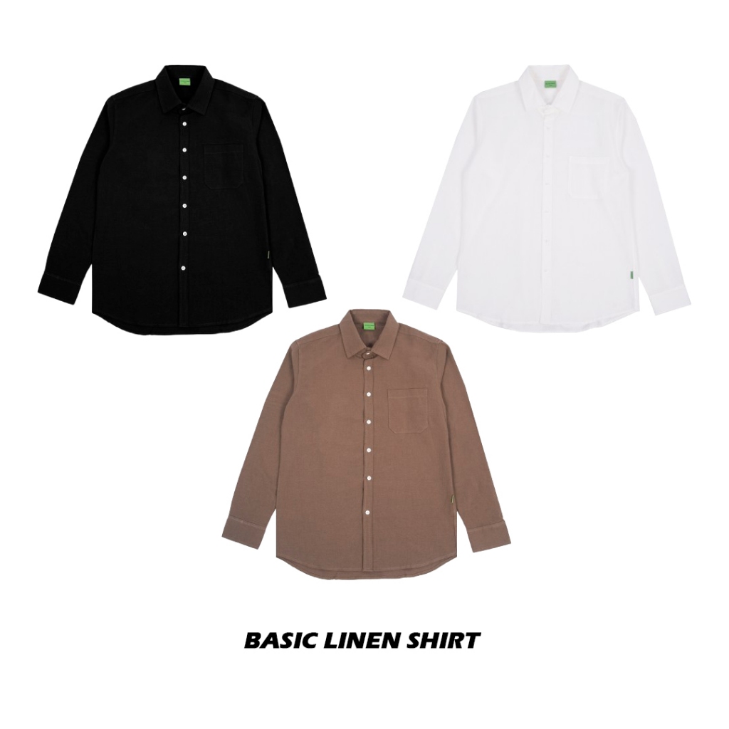 The Don's House PHANTOM LS - Kemeja Linen Lengan Panjang Polos Slimfit Pria Wanita