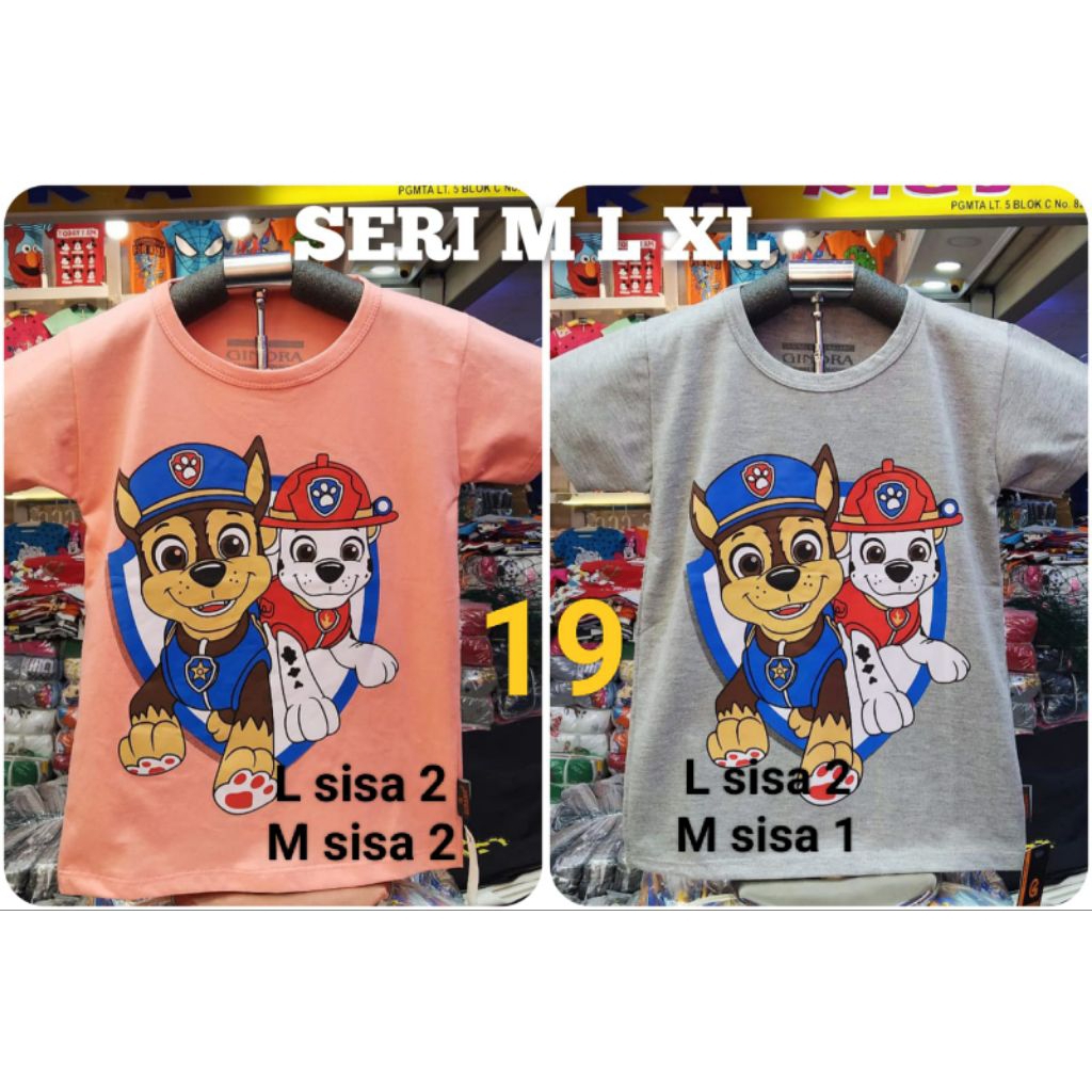 Kaos anak cowok Ginora no 19