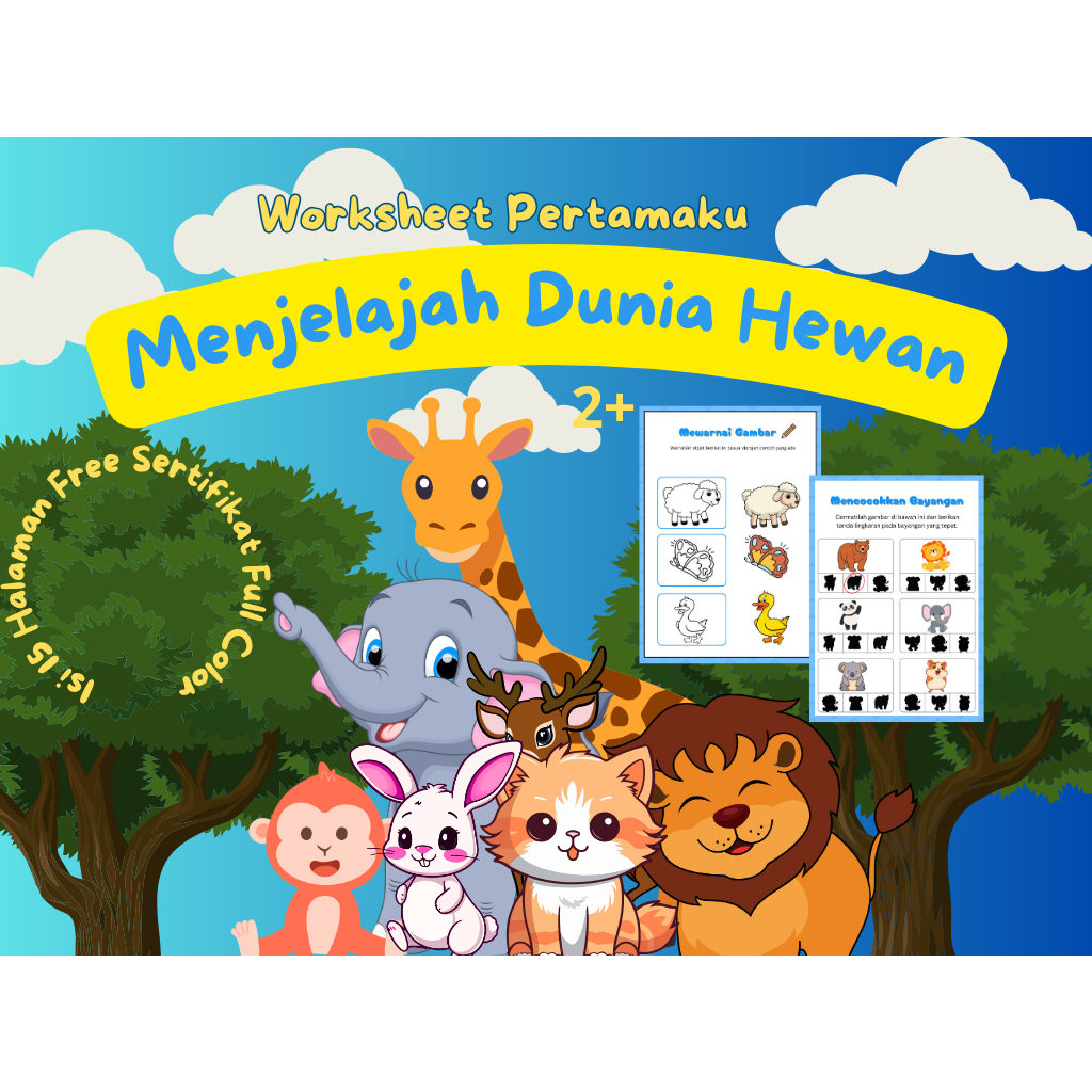 ZiyaWorks-Worksheet Anak/Lembar Aktivitas Anak/Toodler 2-4 tahun/mewarnai/menghitung/A5