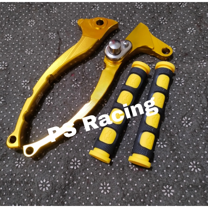 PAKET HANDLE REM VARIASI / HANDLE REM FULL CNC + KARET HANDLE MIO YAMAHA SERIES MIO J SOUL GT 115 XE