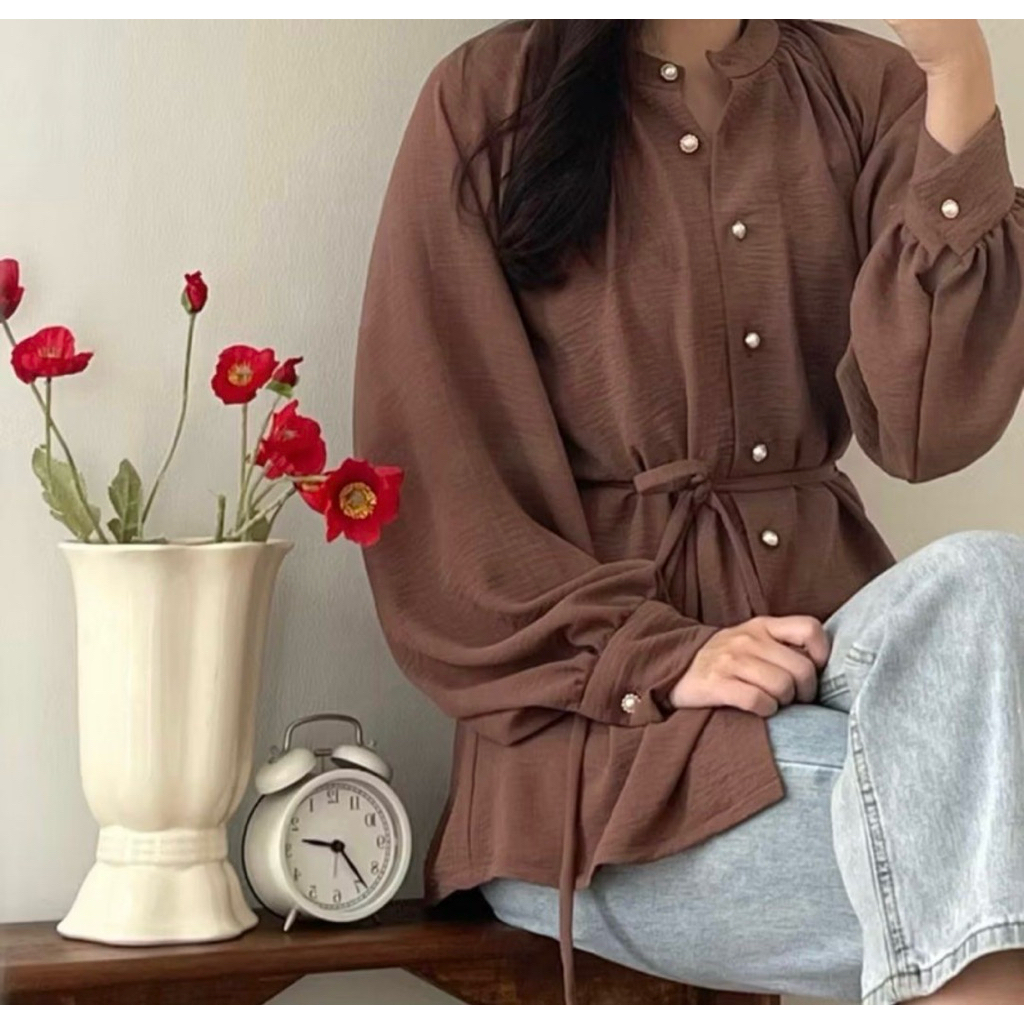 Blouse Ninette Coklat