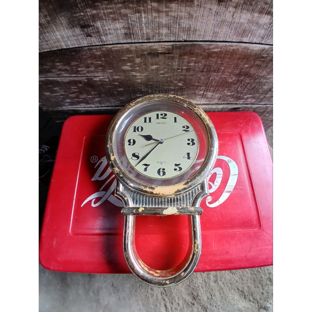 Jam dinding seiko anggep mati 85rb antik vintage display lawas kuno