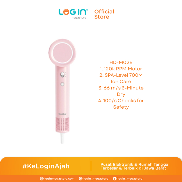 GAABOR HAIR DRYER HDM02B Smart Ionic Bladeless High Speed Hair Dryer Pink