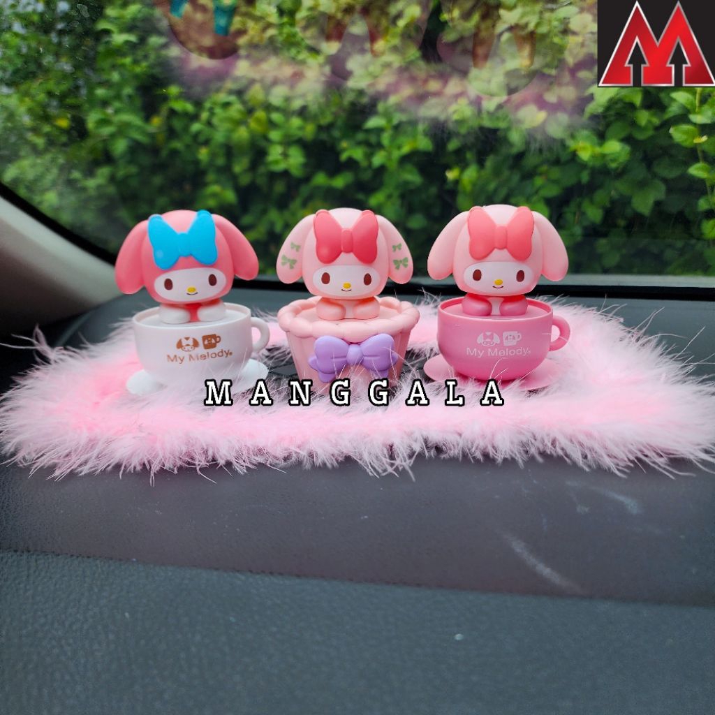 Pajangan Hiasan Figure Figurin Bobble Head Solar Per Goyang Topper Dashboard Mobil My Melody