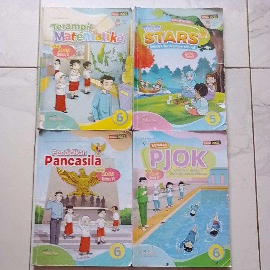 TERAMPIL MATEMATIKA,P PANCASILA,THE STARS,PJOK ,UNTUK SD/MI KELAS 6 KURIKULUM MERDEKA