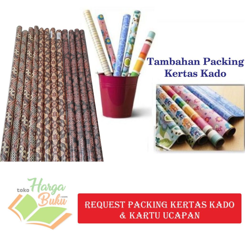 Tambahan Packing Kertas Kado & Ucapan Selamat Hadiah Ulang Tahun Wisuda Pernikahan Romantis