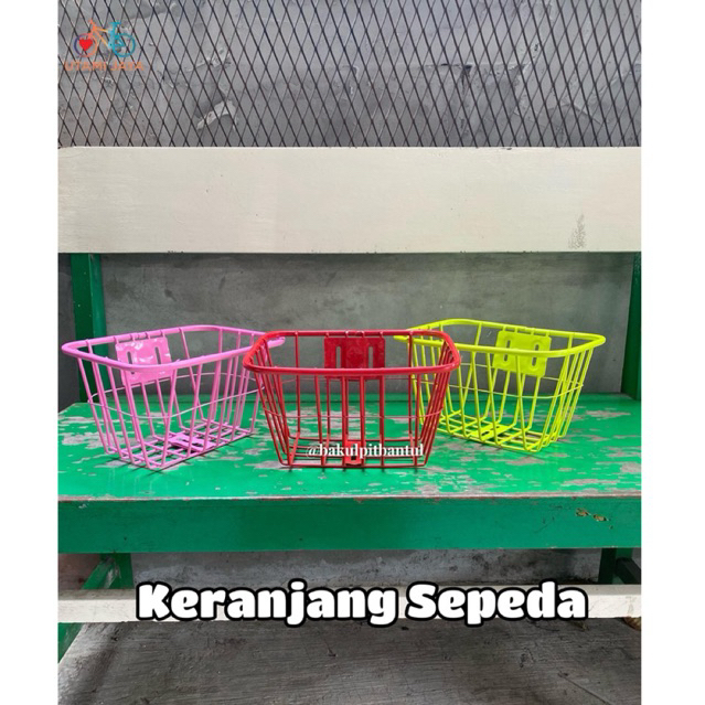 Keranjang Sepeda Anak | Kranjang Sepeda Mini | Kranjang Warna Warni (Sparepart)