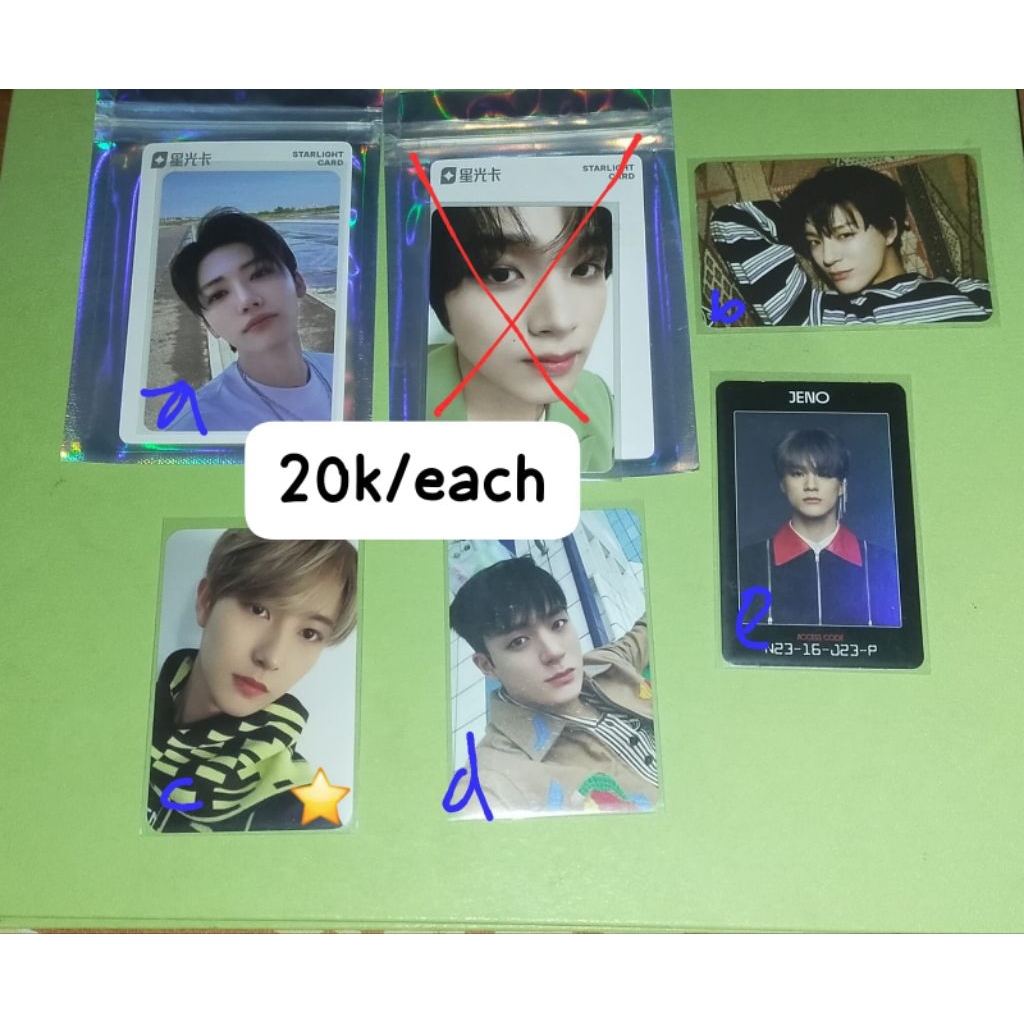 Photocard official EXO NCT dream 127 Jeno Jaemin Mark Taeyong Haechan Sion Yuta Jisung Access card f