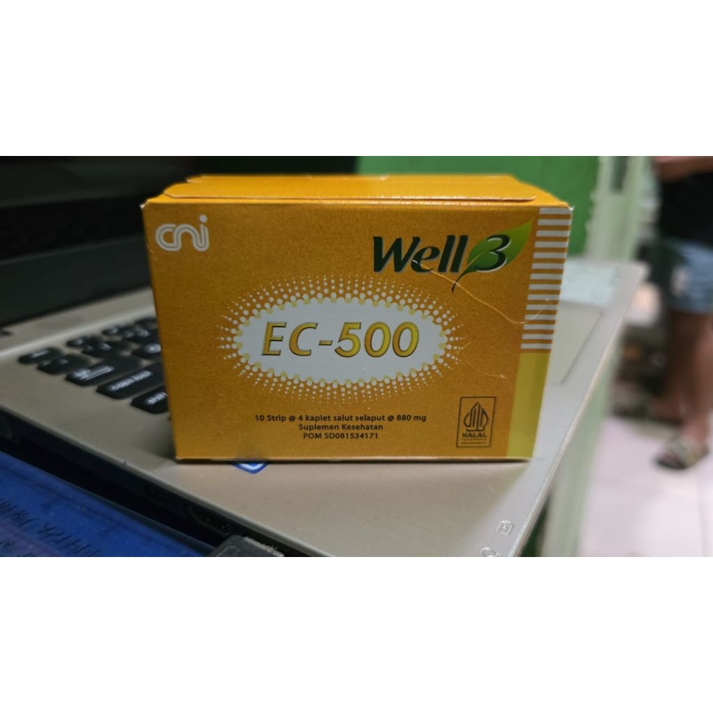 VITAMIN CNI EC 500 C WELL 3 C 500 ETRA SUPLEMEN KESEHATAN ORIGINAL Ester c