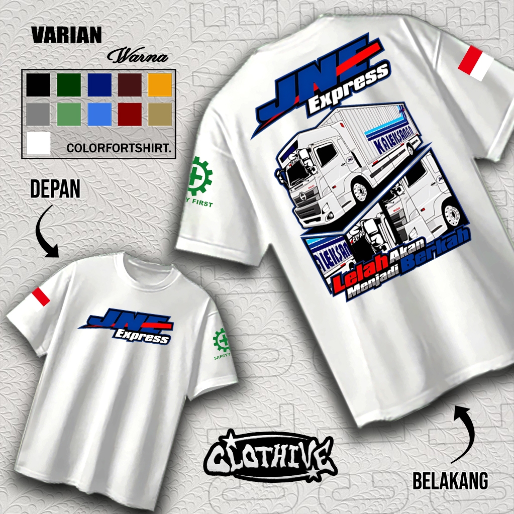 KAOS CLOTHIVE- KAOS JNE EXPRESS - KAOS JNE EXPRESS PRIA DAN WANITA - TERBARU DAN TERLARIS