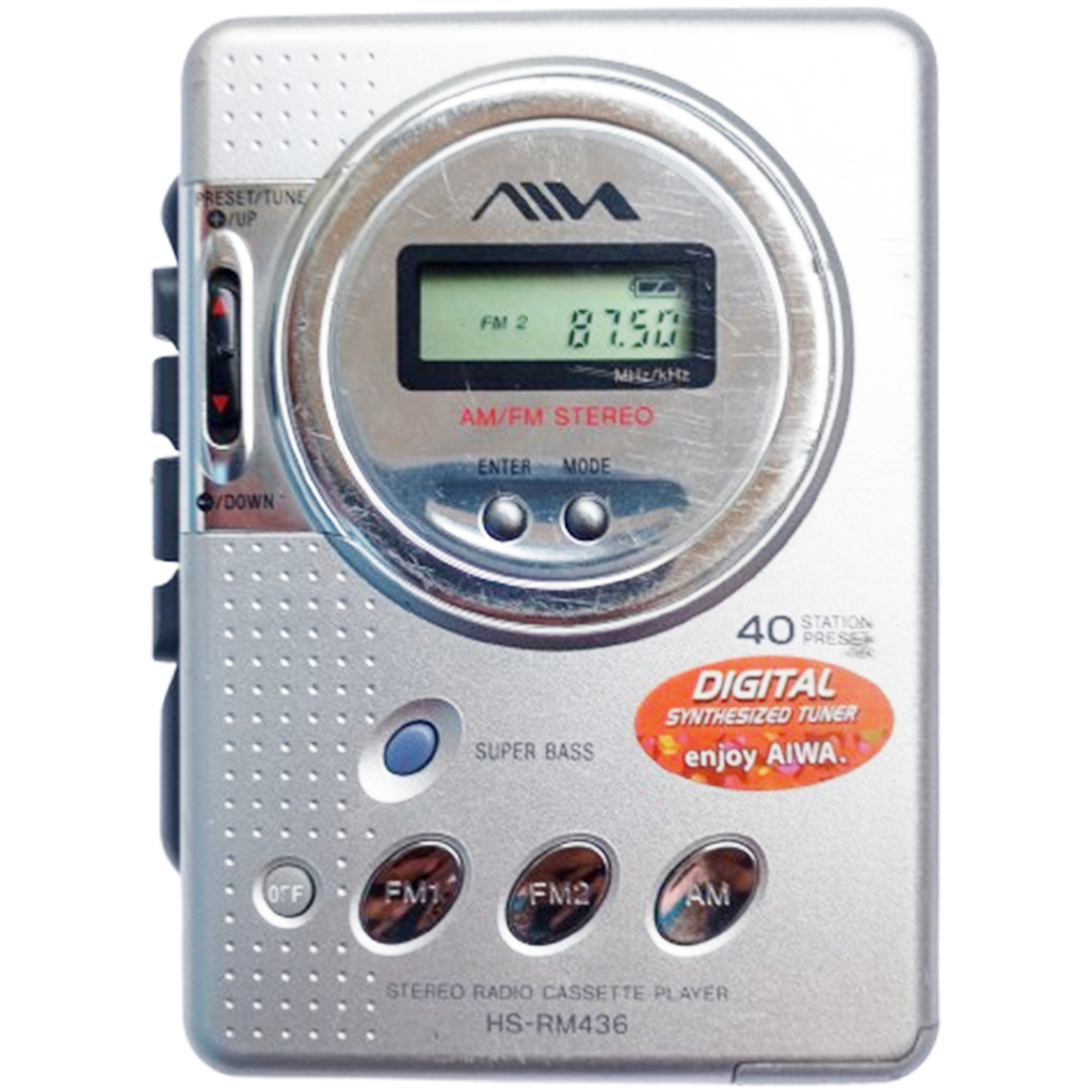 audio - WALKMAN AIWA normal HS-RM436 STEREO DIGITAL RADIO CASSETTE TAPE PLAYER - pemutar kaset pita 