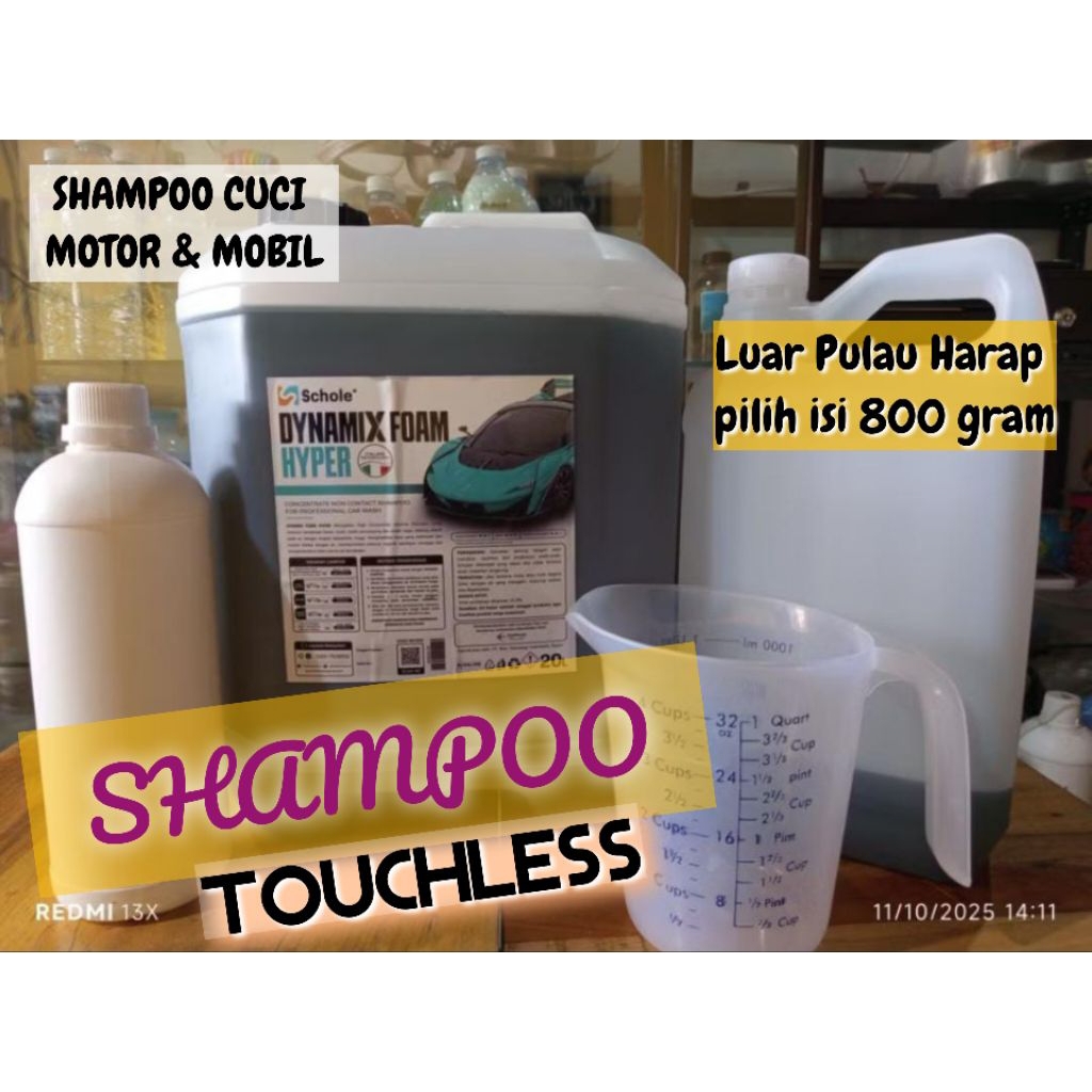 Shampo Sabun cuci motor tanpa sentuh Touchless SCHOLE DYNAMIX FOAM HYPER RIPRCK 1 kg