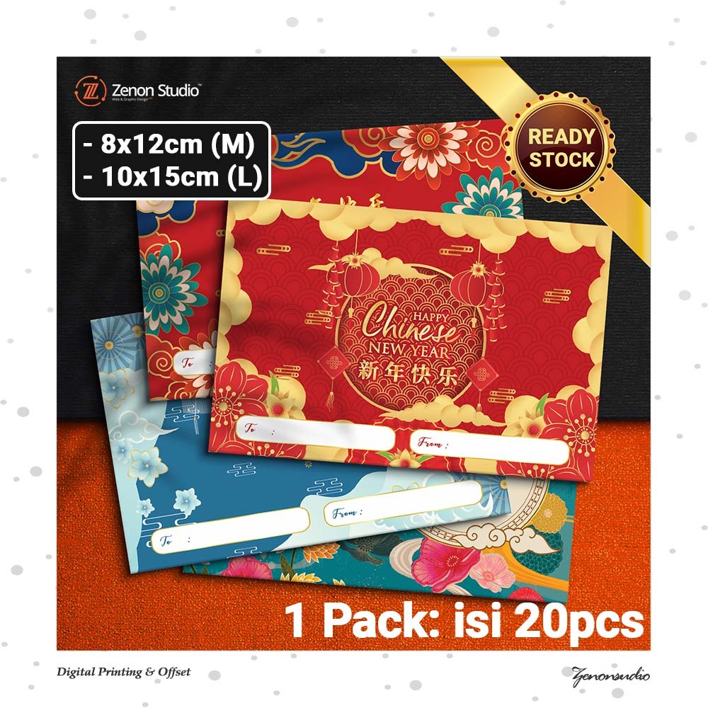 [20pcs] Greeting Card Imlek CNY | Kartu Ucapan Chinese New Year Hampers Gift Ver3