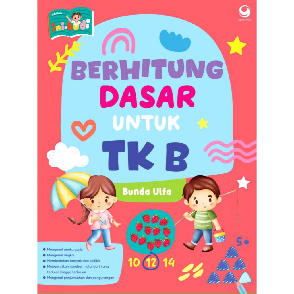 Buku Ini Budi - Genius Math Berhitung Dasar TK B - Dedi Gunarto