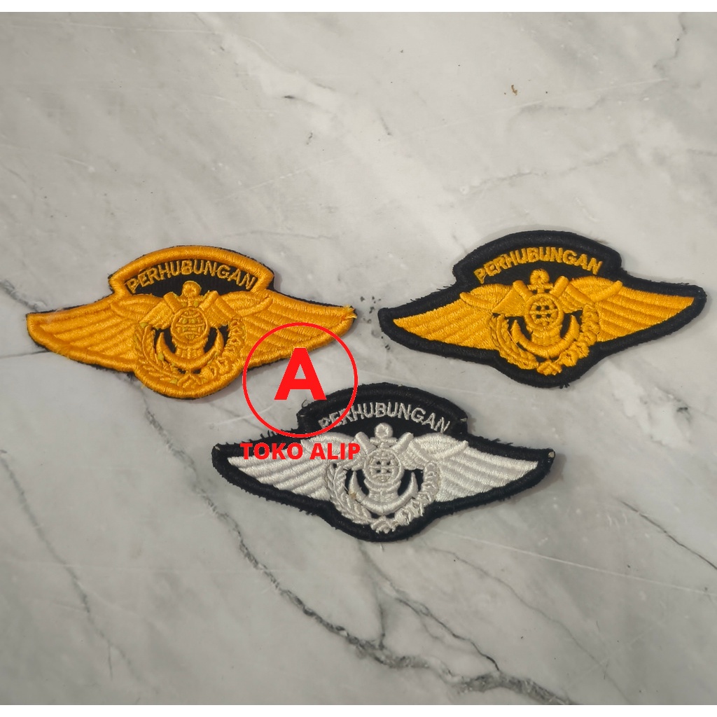 Badge Timbul Wing Perhubungan - Bet Timbul Dishub - Bet Timbul Kemenhub - Bet Dishub Timbul - Bet Wi