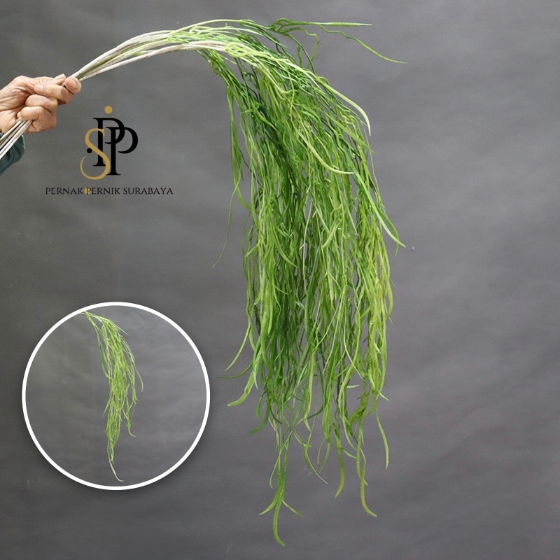 WILLOW GRASS X3 DAUN WILLOW PANJANG MENJUNTAI TINGGI 100-120CM MOSS WILD GRASS RUSTIC DECORATION DEK