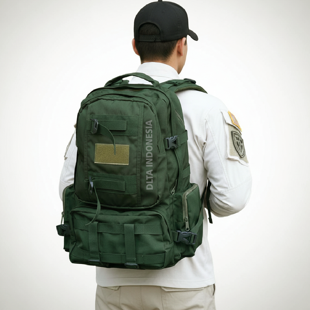 DLTA UZI Tas Ransel Tactical Army Kapasitas Besar 45 Liter