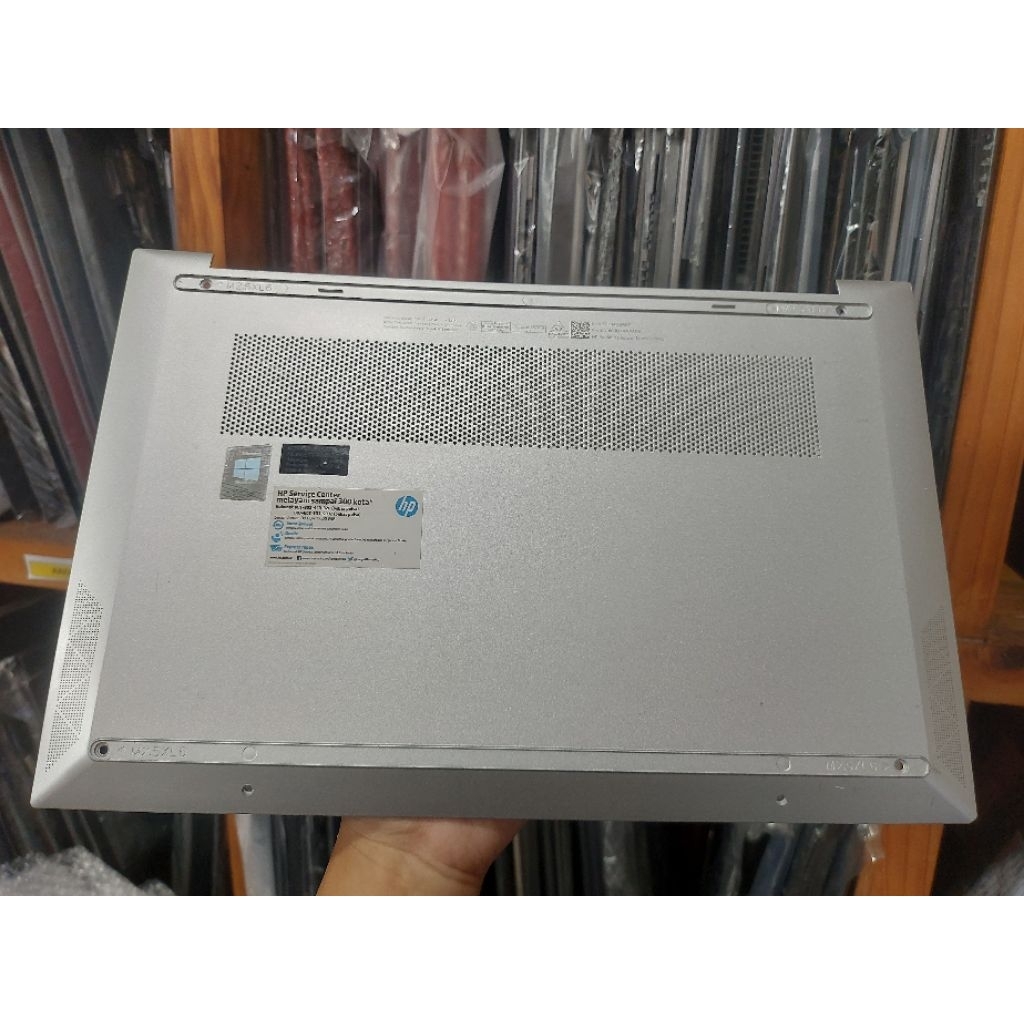 Casing Bawah Bottom Case Laptop HP Pavilion 14-ec 14-ec0013AU Silver Second Original 14 Inch