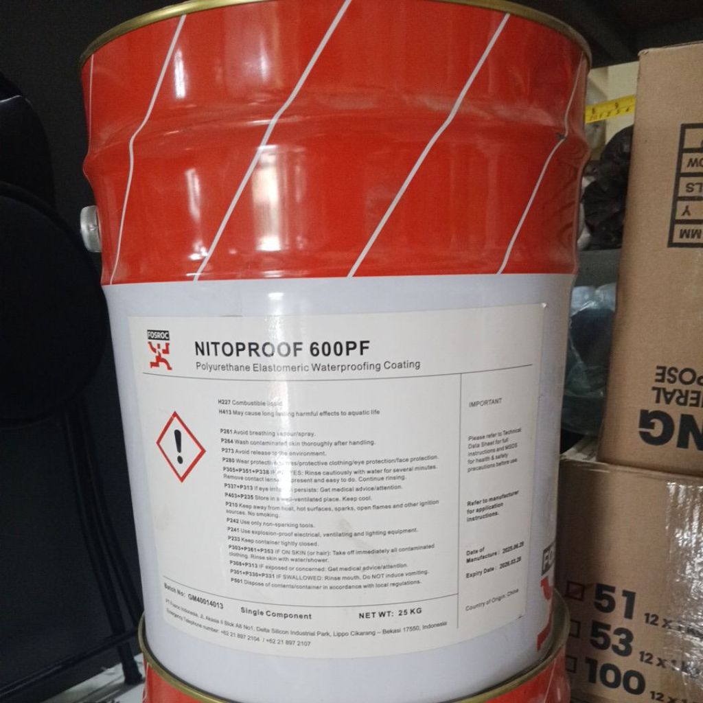 Nitoproof 600 PF Fosroc PU Bitumen Waterproofing 25 kg