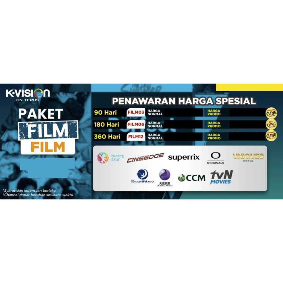 Voucher Paket FILM K-Vision 30 Hari