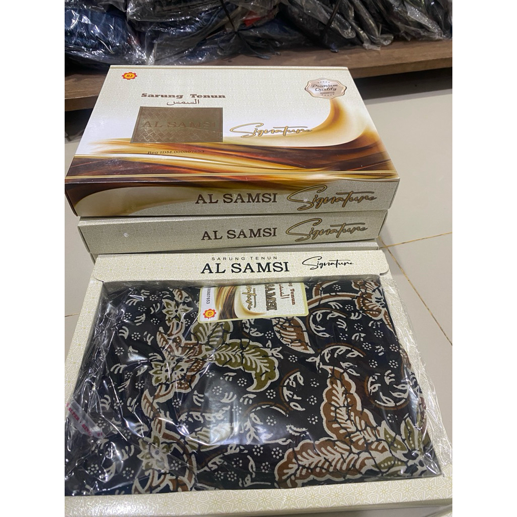 Sarung tenun batik signature Al samsi