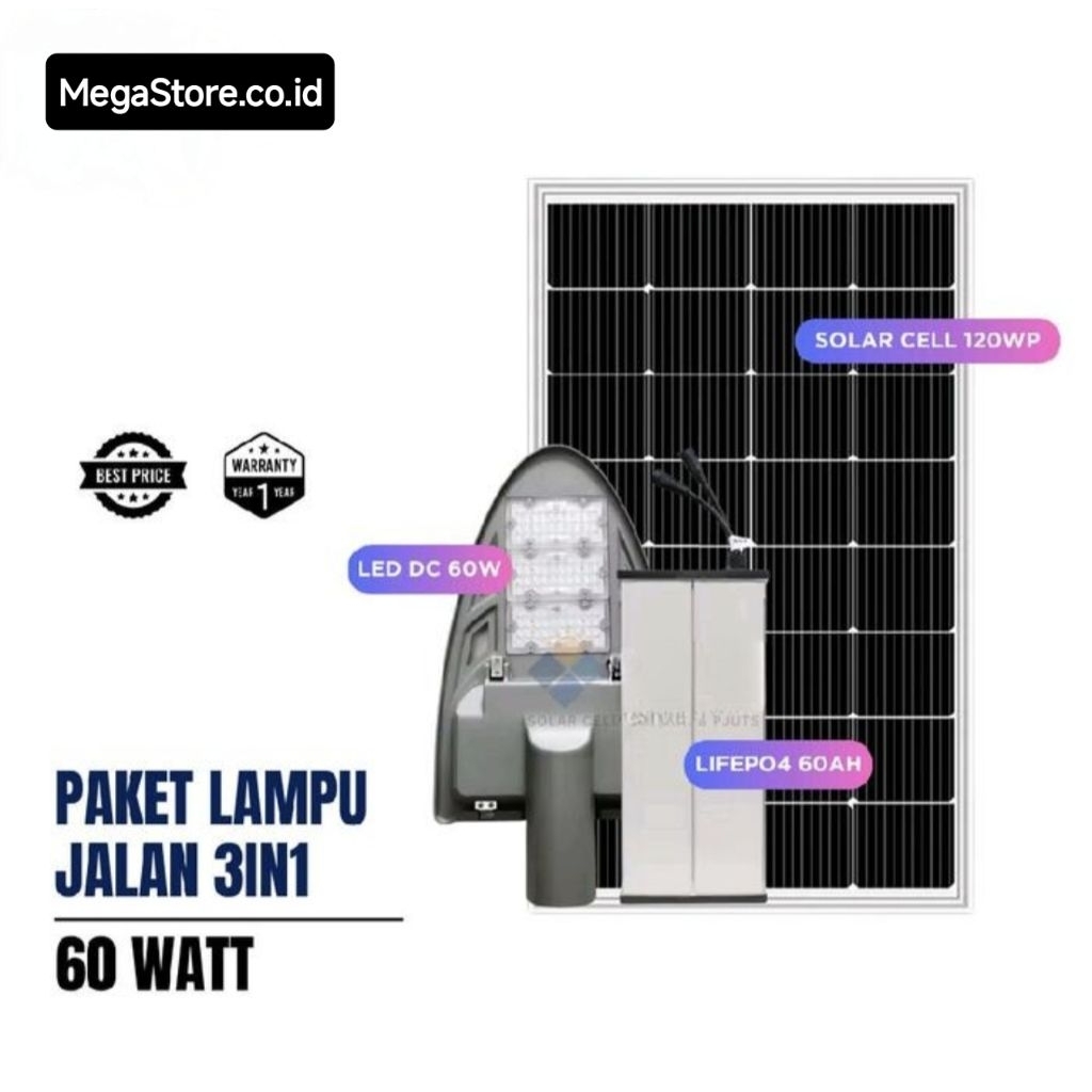 paket lampu jalan 60w 90w pjuts osram paket pjuts lampu jalan+ lifepo4 - PAKET PJUTS 60W