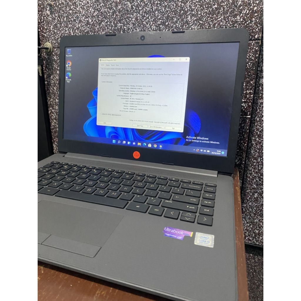HP 240 g7 i3 gen 8 ram 4gb ssd 128gb