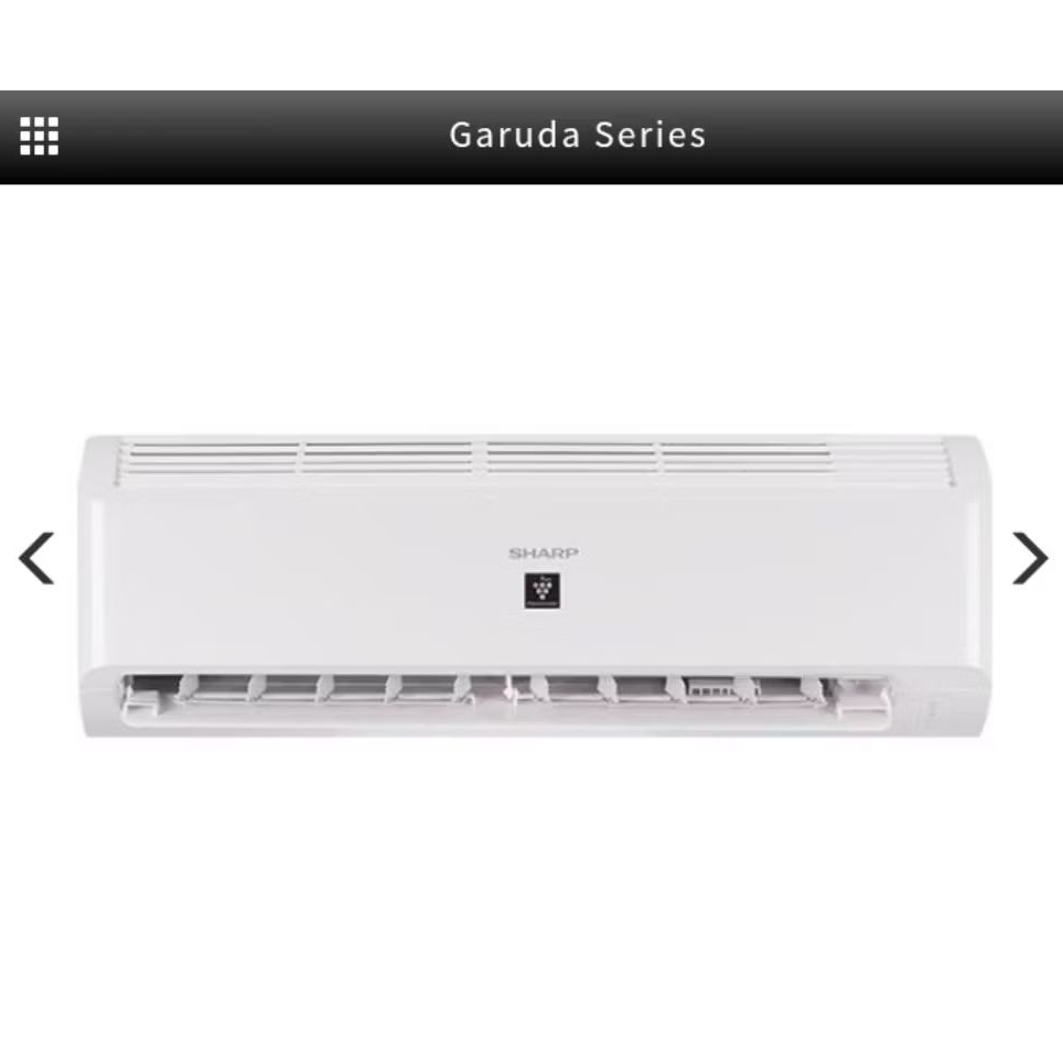 AC Sharp 1 pk Plasma Cluster Garuda series low Watt AH-AP9BMY2