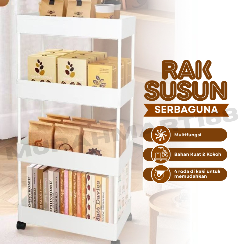 Rak Dapur Serbaguna / Rak Susun Plastik 5 Tingkat/RAK PLASTIK 2 SUSUN/ RAK PENYIMPANAN / RAK BUMBU /
