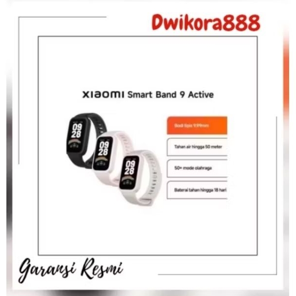 XIAOMI SMARTBAND 9 ACTIVE GARANSI RESMI XIAOMI