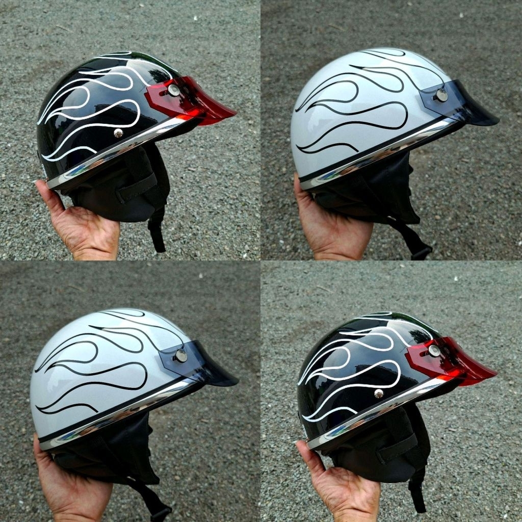 Helm Chips Motif Api Free Pet Retro