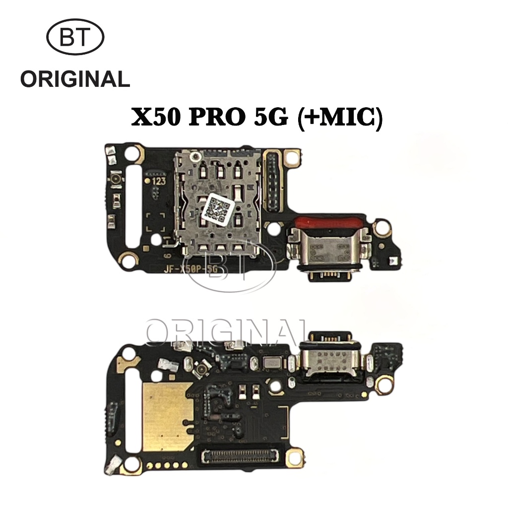 KONEKTOR CHARGER BOARD PCB FOR VIVO X50 PRO 5G +MIC - FAST CHARGING