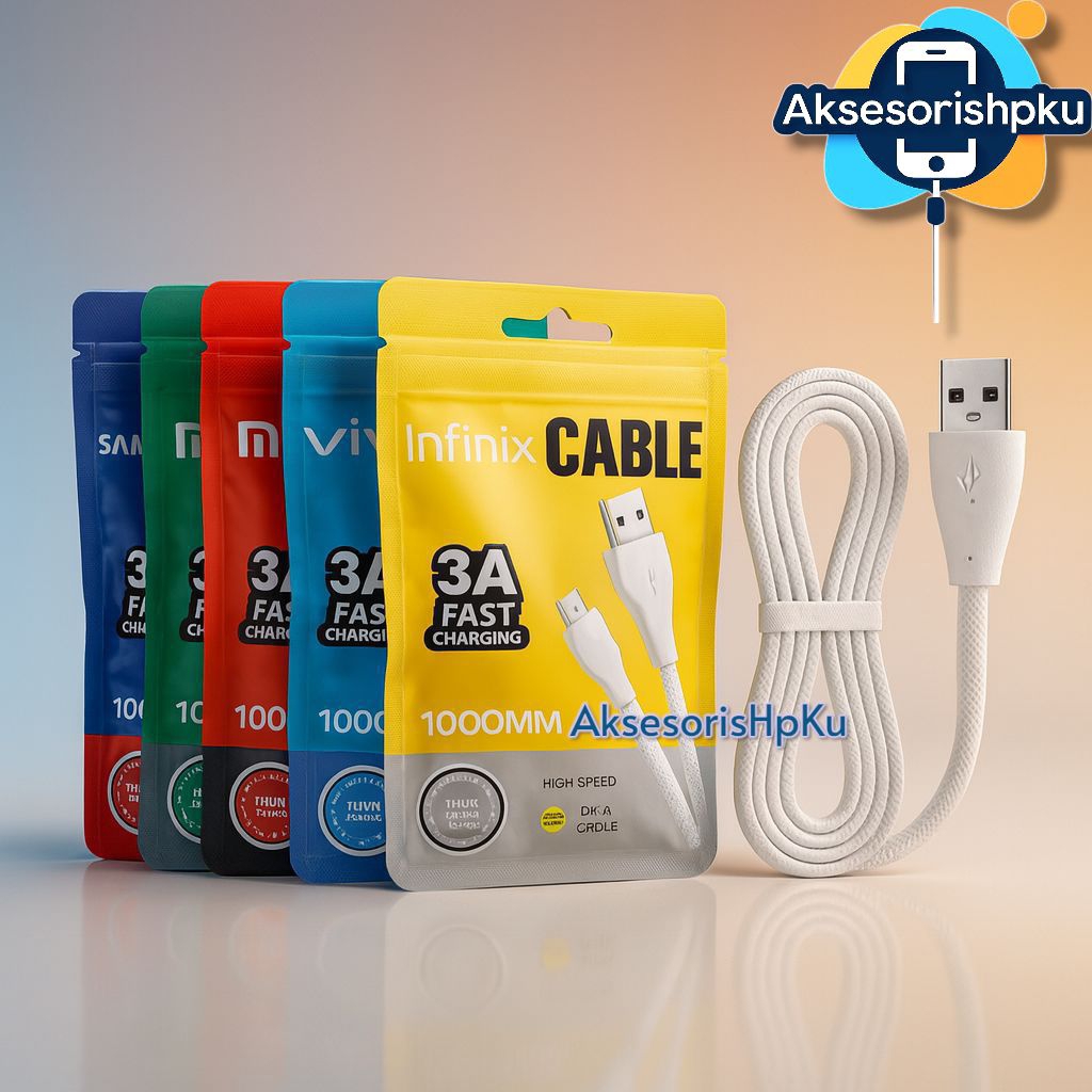 Kabel Data Xiaomi 3A For Type C Packing Plastik Fast Charger Casan Xiaomi USB C 3A