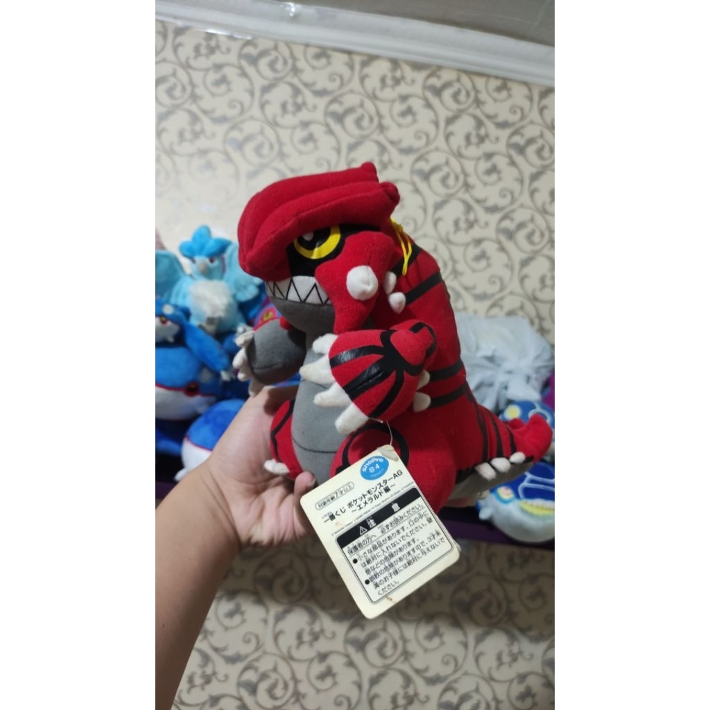 boneka pokemon legendary groudon banpresto jadul vintage