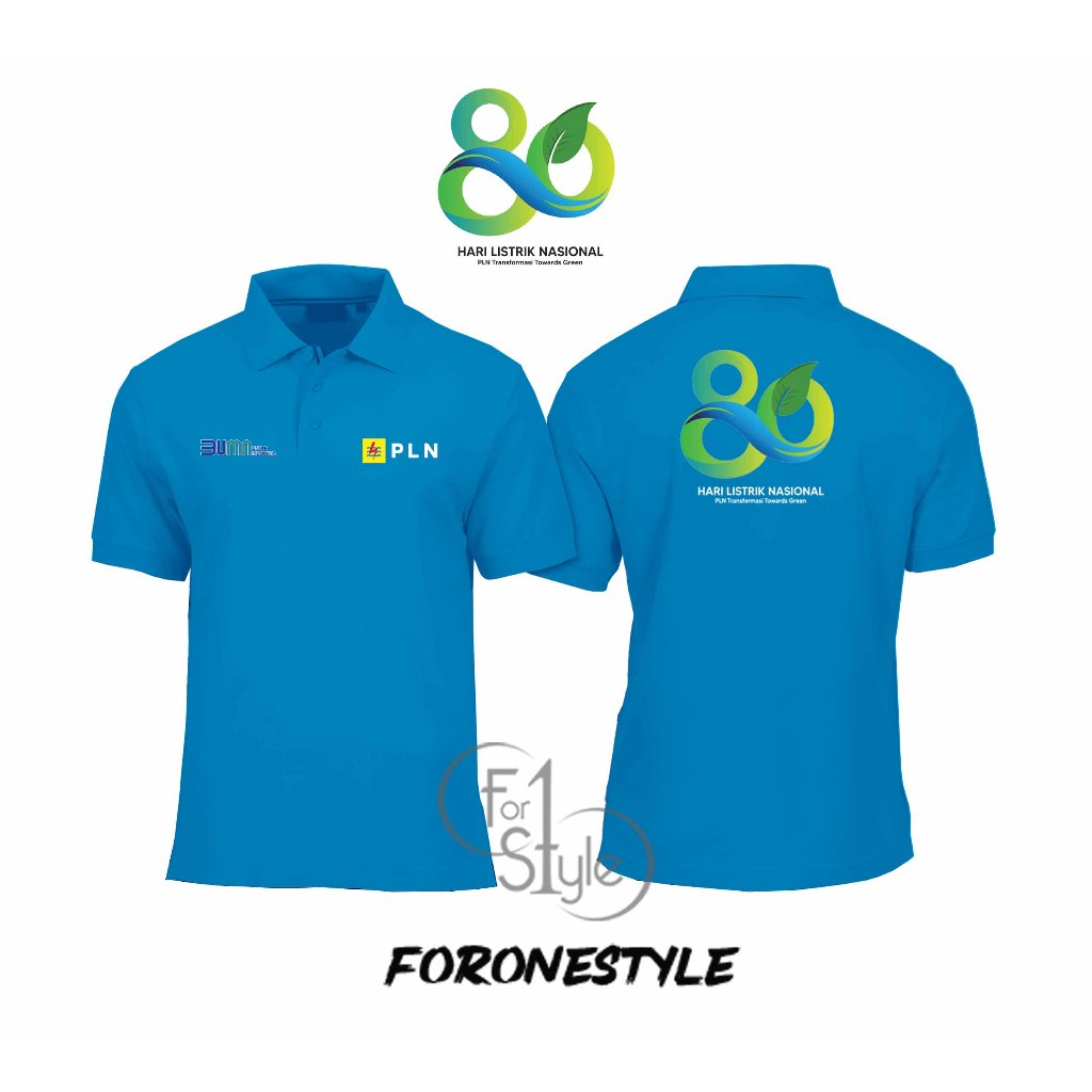 POLOSHIRT LISTRIK PLN - KAOS BERKERAH LISTRIK PLN HUT 79th HARI LISTRIK NASIONAL - Poloshirt BUMN